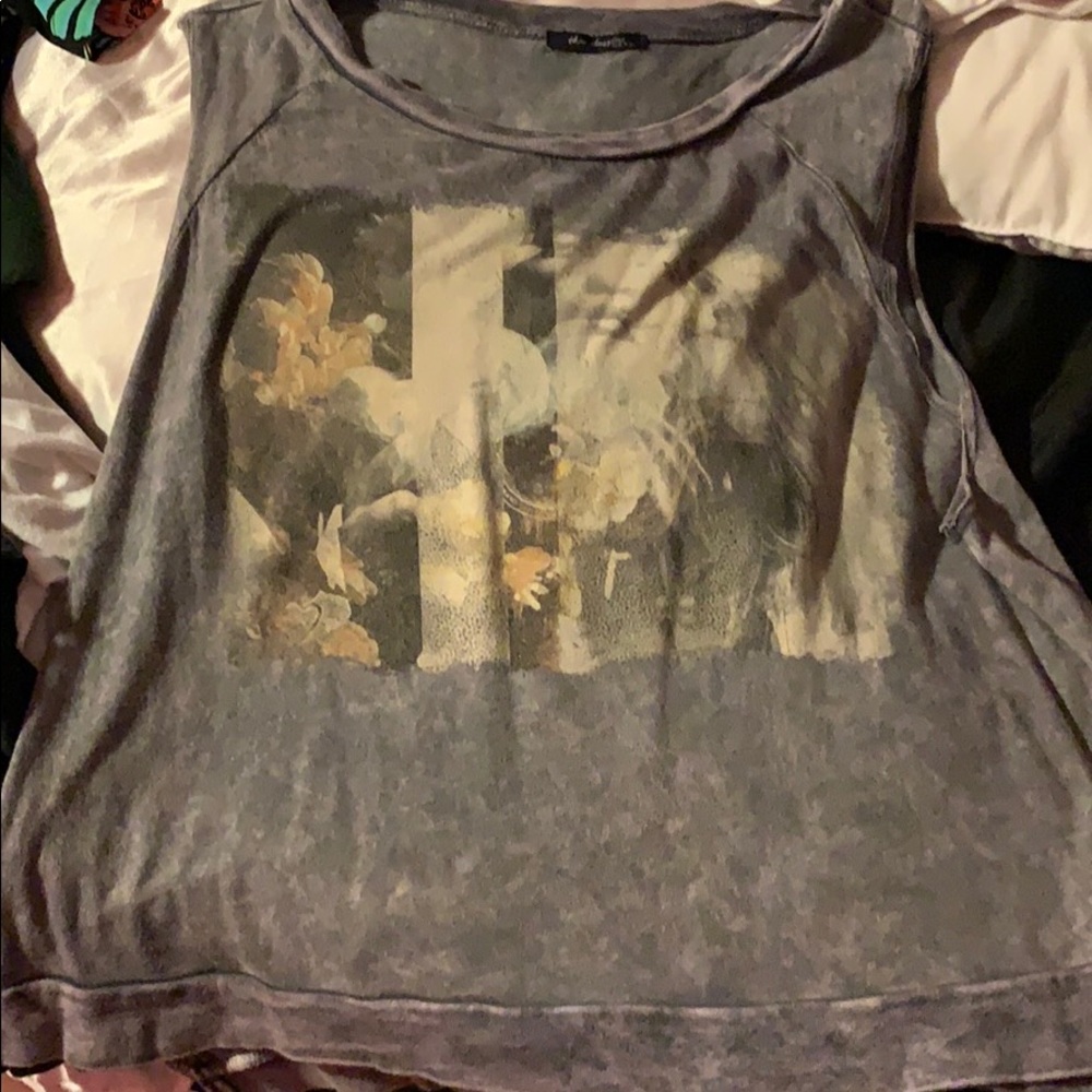 Grey Crop Top